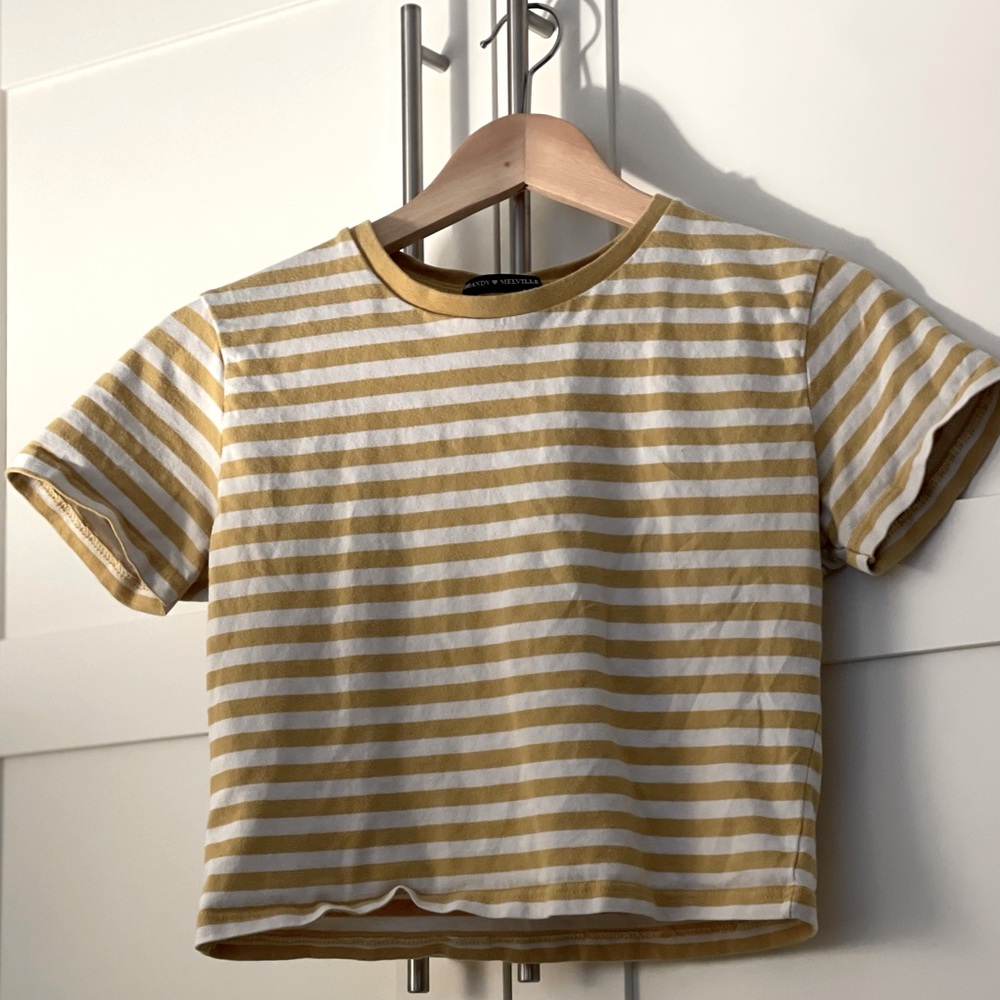 Yellow and white stripe crop